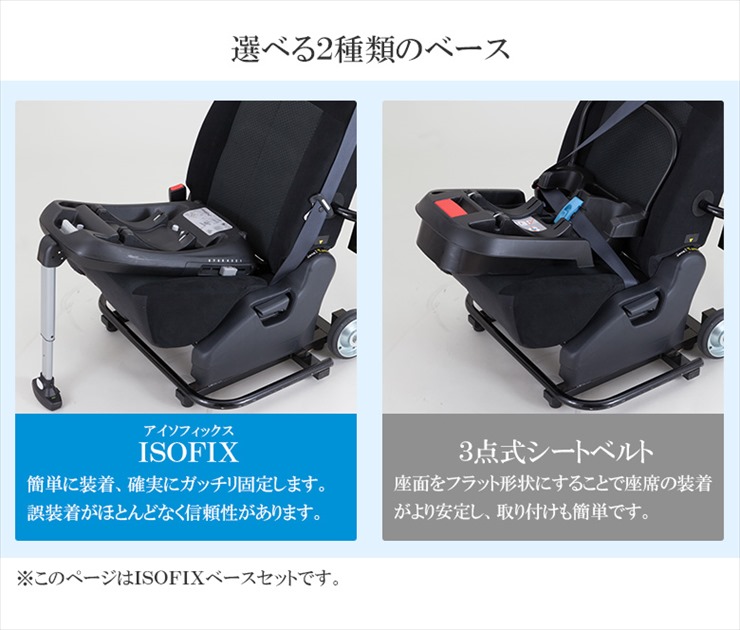 トラベルシステム ISOFIXベースセット レッド ドリンクホルダー欠品 日本育児 ISOFIX取付 新生児OK クリーニング済み 送料無料  C209000 | キッズファン