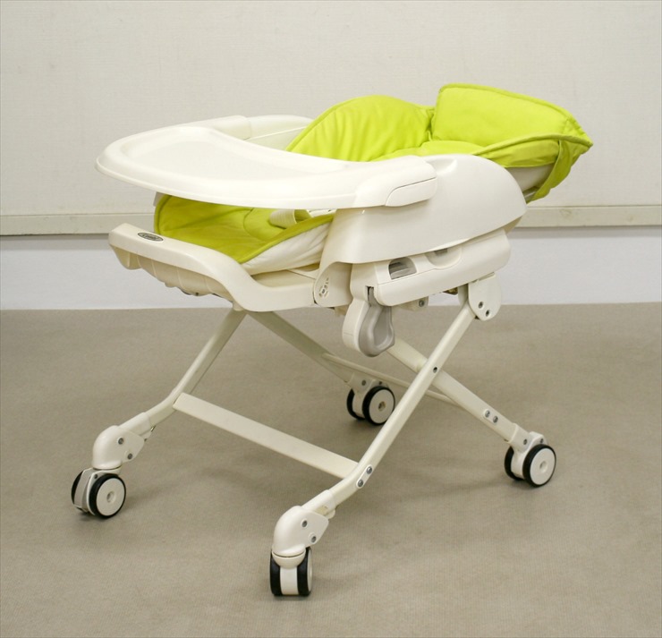 リラティオ NR-1 コンビ 手動ハイローチェア シート丸洗いOK 新生児OK クリーニング済み 送料無料 C865504s | キッズファン