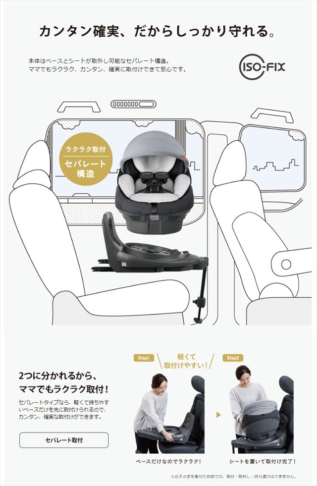 THE S ISOFIX エッグショック ZA-670