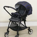 ランフィ アジュールストライプ Runfee ピジョン 軽量オート4輪