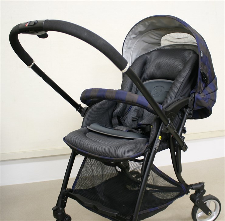 ランフィ アジュールストライプ Runfee ピジョン 軽量オート4輪