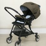 ランフィ ブラウンチェック Runfee ピジョン