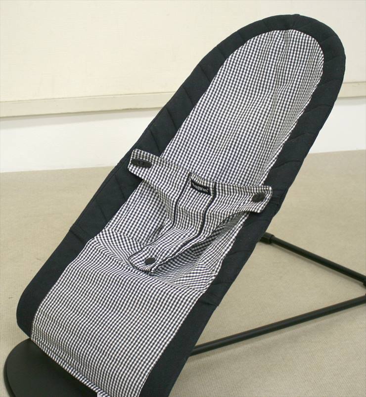 ベビーシッターバランス コットンミックス ギンガムブラック ベビービョルン