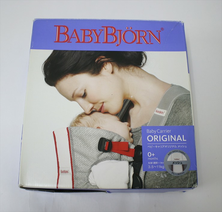 ベビーキャリア オリジナル メッシュ グレー/ホワイト ベビービョルン