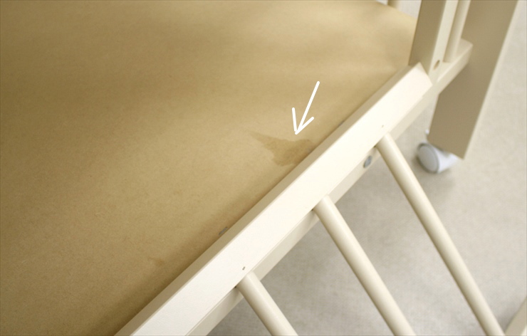 ミニポムST ホワイト キンタロー ベビーベッド ハイタイプ