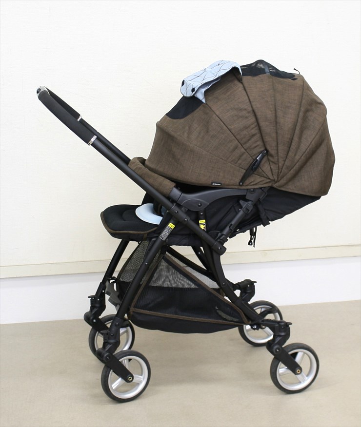 ランフィ ブラウンチェック Runfee ピジョン