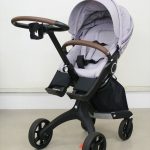 ストッケ エクスプローリー V6 キャリーコット他オプション品付 ライラック