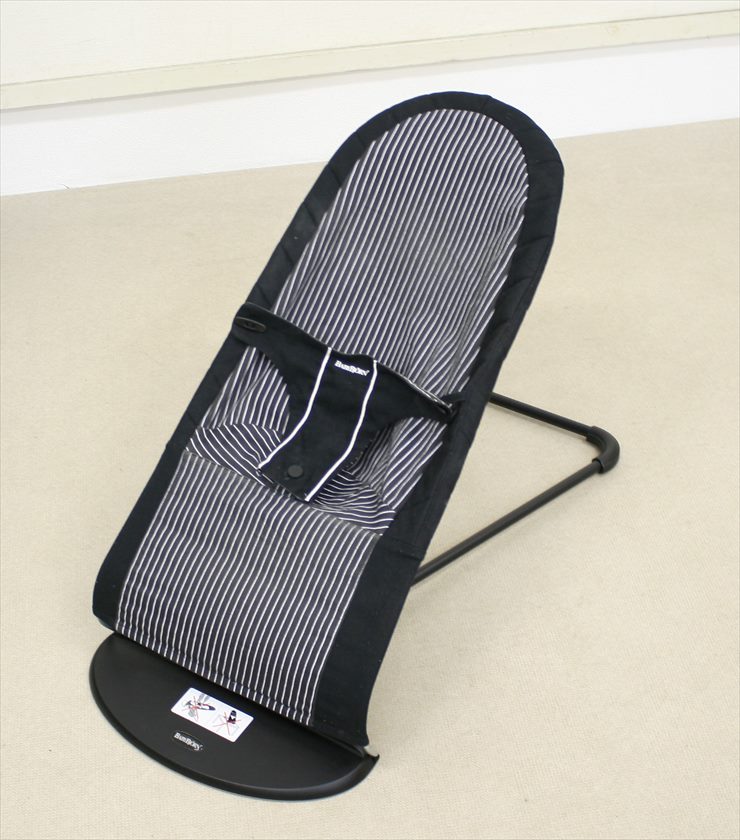 ベビーシッターバランス コットンミックス ブラックピンストライプ