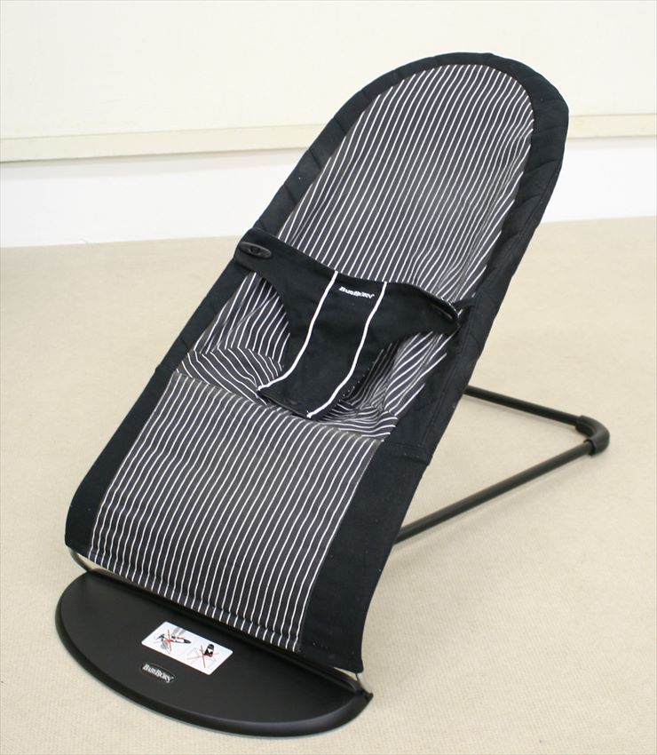 ベビーシッターバランス コットンミックス ブラックピンストライプ