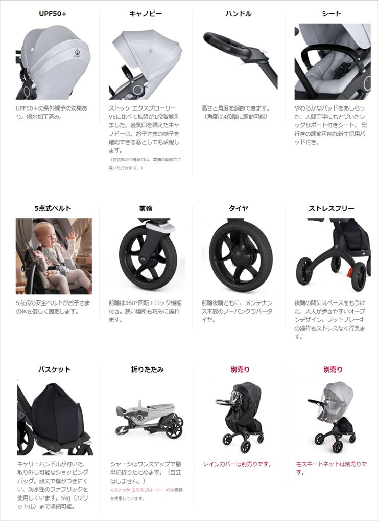 送料無料 美品 ストッケ エクスプローリー V6 キャリーコット他オプション品付 ライラック STOKKE XPLORY  ブラックフレーム/ブラウンハンドル 新生児OK クリーニング済み B01000skm | キッズファン