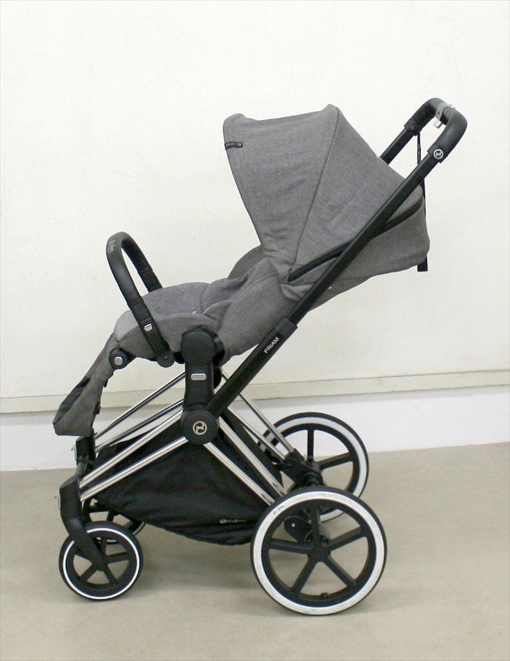 cybex Priam マンハッタングレー×オールテレインホイール×クロームフレーム