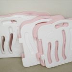 ベビーサークル全8枚 ifam if01 ピンク&ホワイト