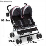 スカウト ダブル ストローラー ≪ルナ バーガンディ≫