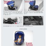 ベビーセーフアイサイズ&専用ISOFIXベース ミネラルパープル