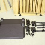 木製パーテーション FLEX400-W+拡張パネル1枚+ドアパネル1枚 計7枚セット 日本育児