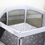 洗えてたためるポータブルベビーサークル クラウド 日本育児