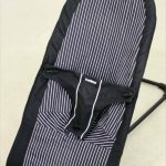 ベビーシッターバランス コットンミックス ブラックピンストライプ