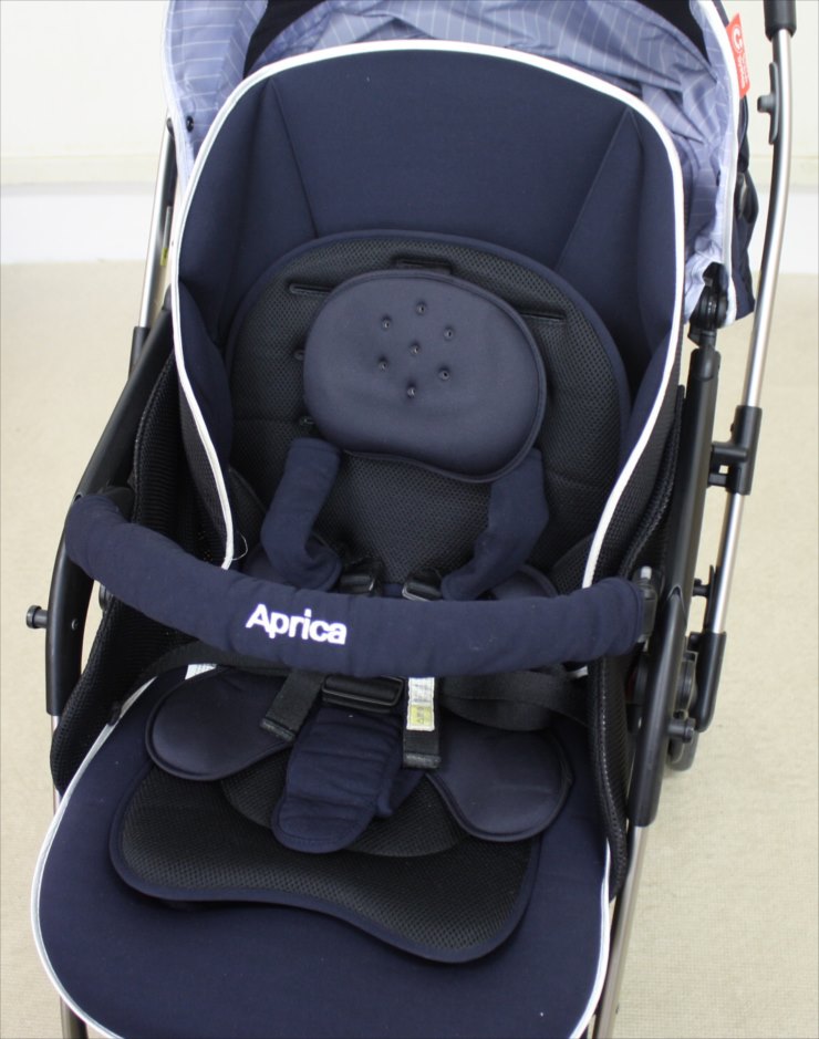 美品】アップリカ Aprica ベビーカー オプティア AB ネイビー 2011695