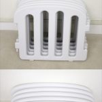 iFam ベビーサークル FIRSTドア付き10枚セット ホワイト×ライトグレー