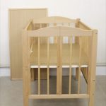 ワンタッチハイベッド パル 棚板付き ナチュラル