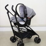 スマートキャリー グレイデニム＆スマートキャリー専用フレームベビーカー＆ISOFIXベースセット