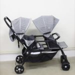 タンデムストローラー クッション付 グレー カトージ