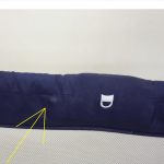 ポータブルベビーベッド おむつ替えテーブル付 ネイビーブルー