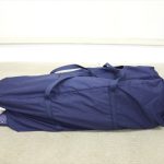 ポータブルベビーベッド おむつ替えテーブル付 ネイビーブルー