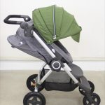 ストッケ スクート2 ブラックメラーンジ 幌グリーン