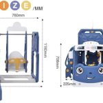 4in1 バス滑り台&ブランコ&バスケットゴール