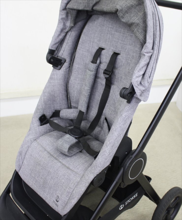 送料無料 ストッケ ビート ブラックメラーンジ Stokke Beat 欠品あり 両対面 ハイシート 新生児～22kgまで クリーニング済み  C149003sキッズファン