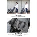 タンデムストローラー クッション付 グレー