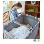 カトージ ポータブルベビーベッド テーブル付 ベージュ