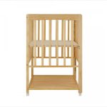 カトージ ハイシートベビーベッド スライドオープン ナチュラル