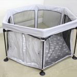洗えてたためるポータブルベビーサークル クラウド
