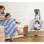 グレコ シンプルスウェイ ベビースウィング グレー