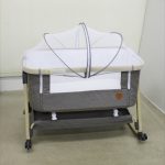 HZDMJ ベビーベッド グレー