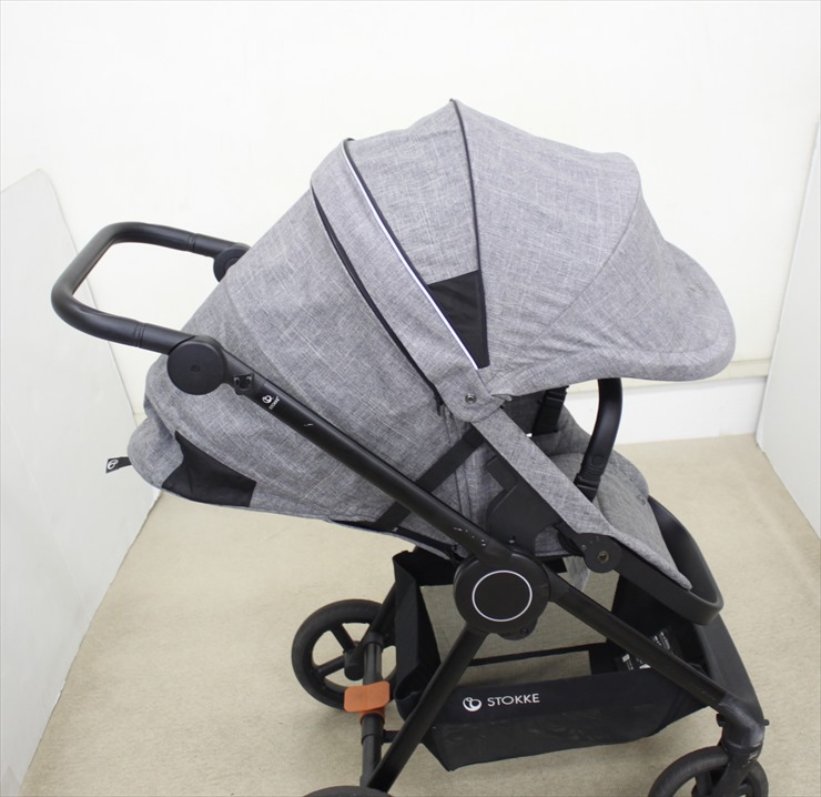 送料無料 ストッケ ビート ブラックメラーンジ Stokke Beat 両対面 ハイシート 新生児～22kgまで クリーニング済み  B029002msキッズファン