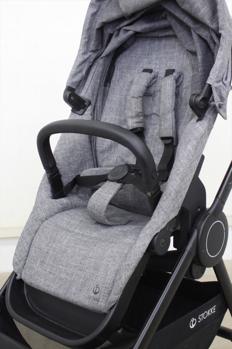 送料無料 ストッケ ビート ブラックメラーンジ Stokke Beat 両対面 ハイシート 新生児～22kgまで クリーニング済み  B029002msキッズファン