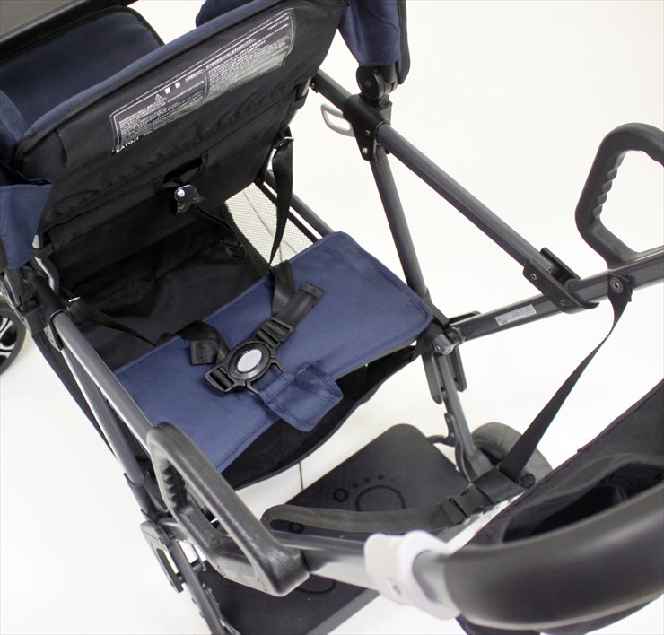 ベビーカー 二人でゴー ネイビー 別売リアシート付