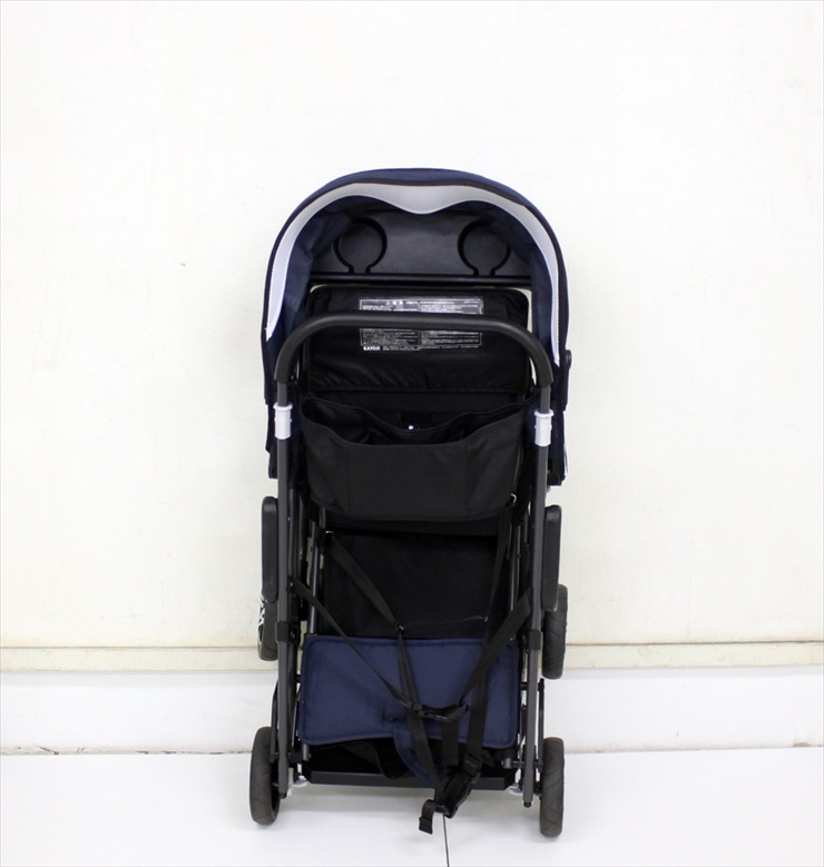 ベビーカー 二人でゴー ネイビー 別売リアシート付