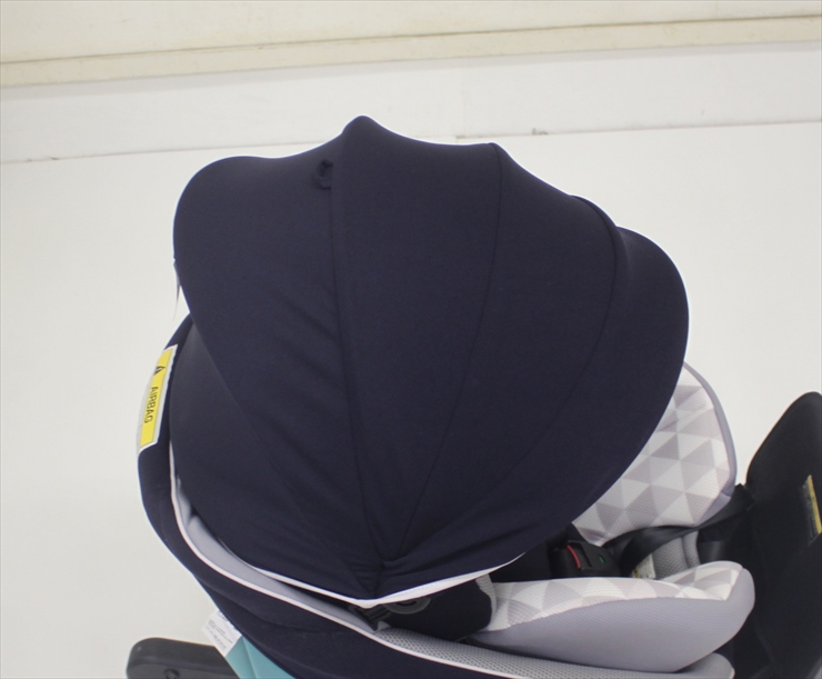 美品 クルムーヴ スマート ISOFIX エッグショック JN-570 ネイビー
